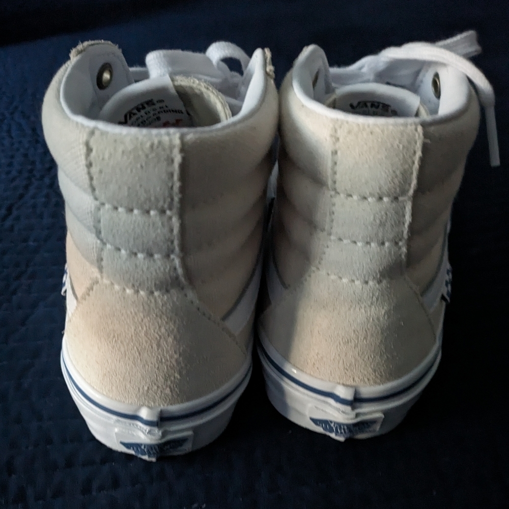 Vans SK8 Hi Raw Canvas Women 9.5 White on White VNOA5FCCACV 2022 - Picture 3 of 9